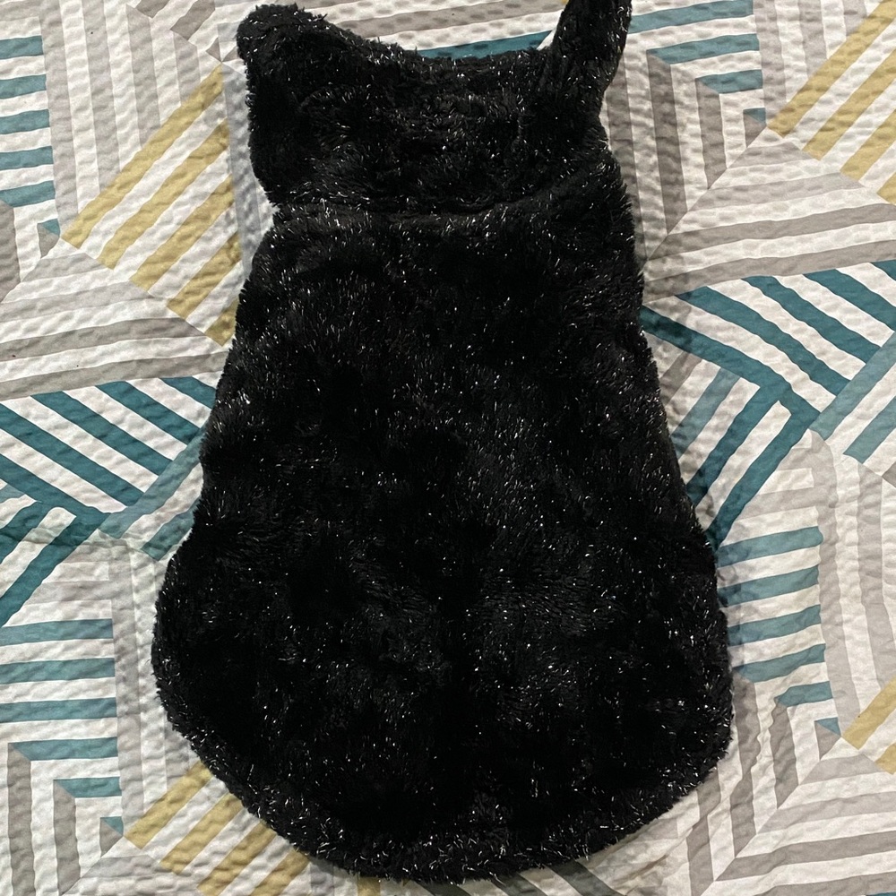 Luxurious Black Dog Fur Coat